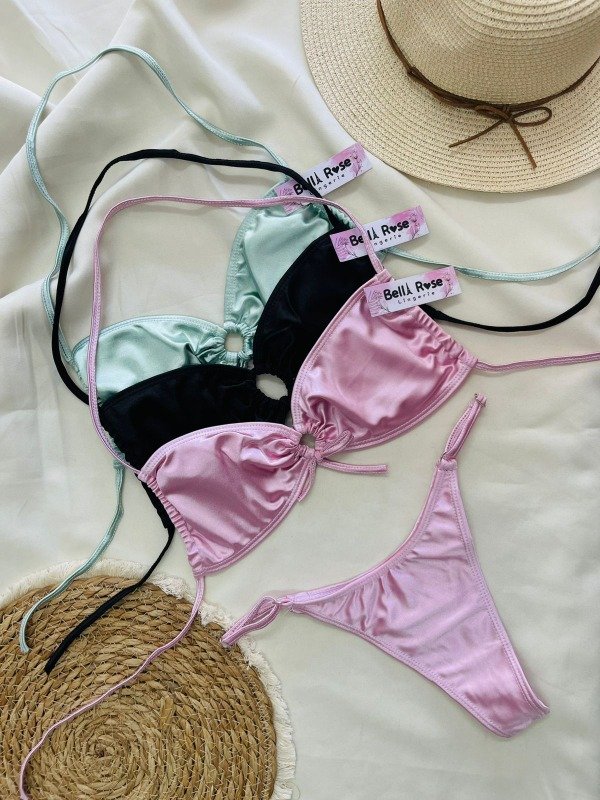 Producto - ART 1091 - PACK X4 (Bikini licra nudo brilloso)