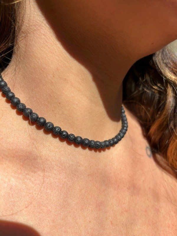 Producto - Choker Lava Volcánica