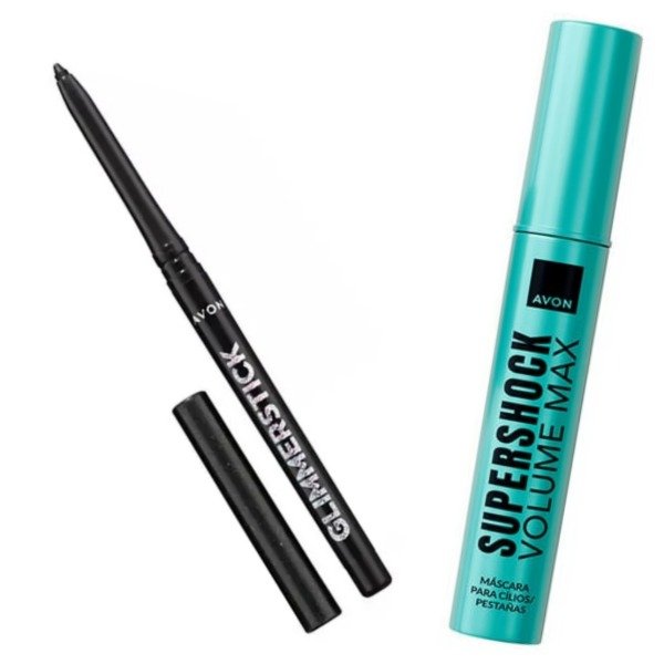 Producto - Delineador retractil Negro + máscara de pestañas shock max