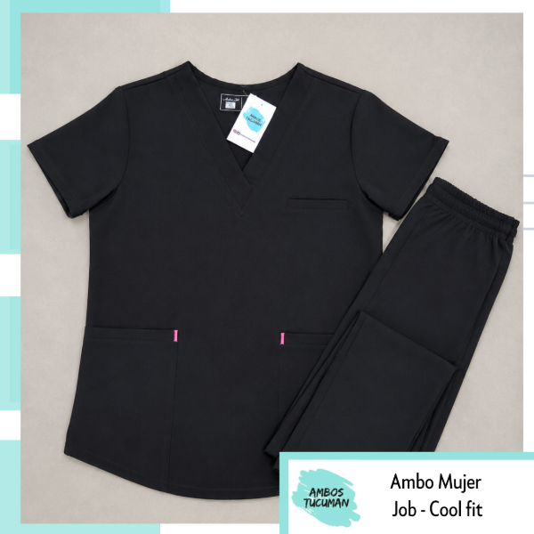 Producto - Ambo Job Negro Liso (cool fit)