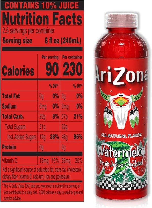 Producto - Jugo ARIZONA sabor sandía - 1