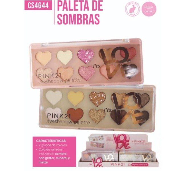 Producto - PALETA DE SOMBRAS I TS LOVE PINK21