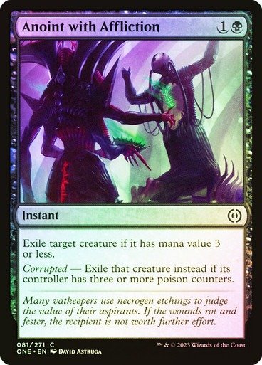 Producto - Anoint with Affliction Foil  Phyrexia: All Will Be One
