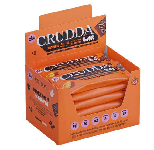 Producto - CRUDDA BAR BROWNIE - 10 barritas SIN TACC