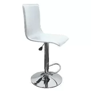 Producto - Banqueta Ecocuero Respaldo Alto / Blanca