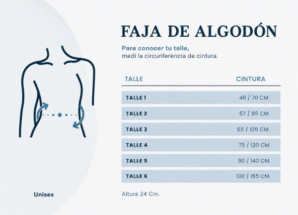 Producto - Faja abdominal post operatoria de 24cm - 1