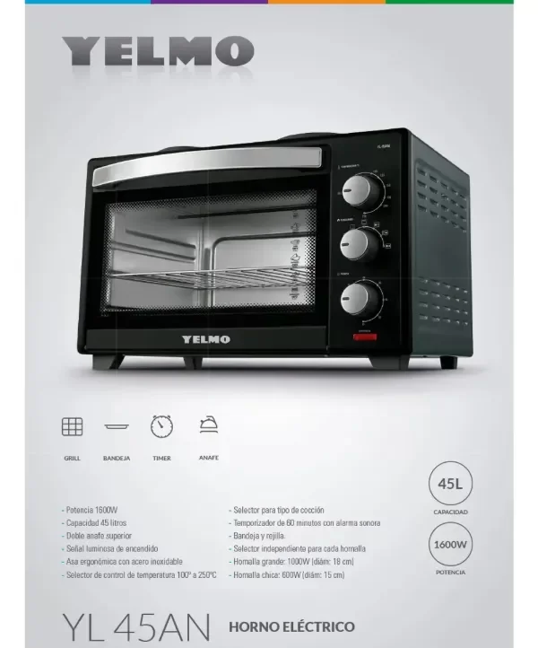 Producto - HORNO CON ANAFE HORNO 45AN- MODELO YL- 45AN