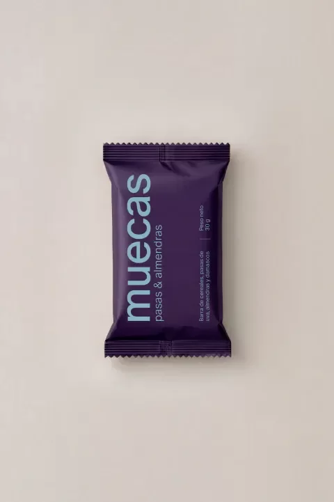 Producto - Mini barras de pasas y almendras 30gr MUECAS