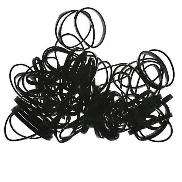 Producto - Gomitas para trenzas - Bolsa x 150 U - Color Negro - 1
