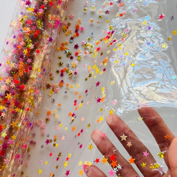 Producto - Cristal transparente estrellas 50cmx1,40cm - LEER CONDICIONES