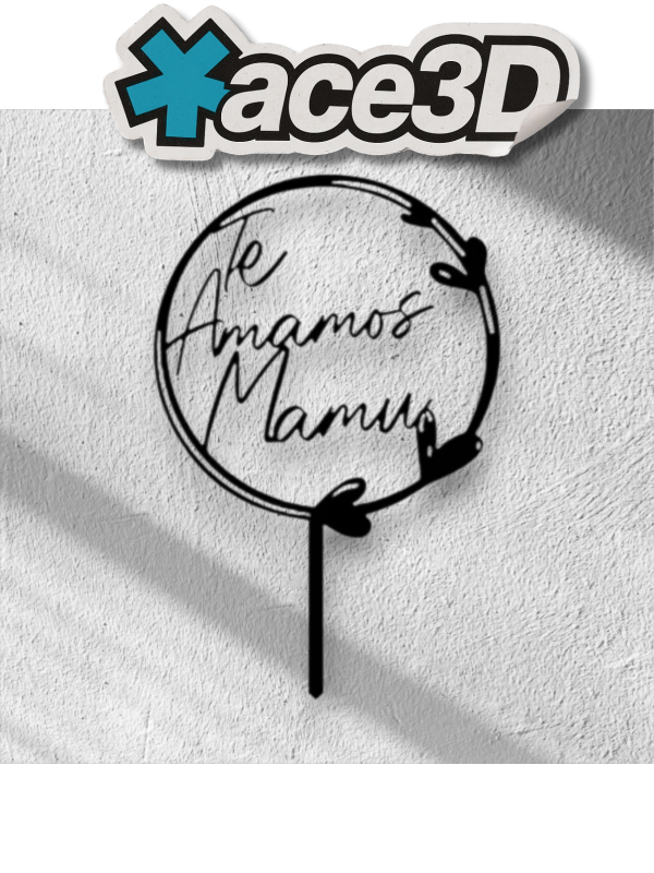 Producto - Topper Día de la Madre - Varios Modelos con Diseño Elegante