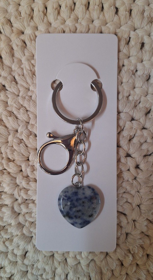 Producto - Llavero de piedras energéticas "Corazón"