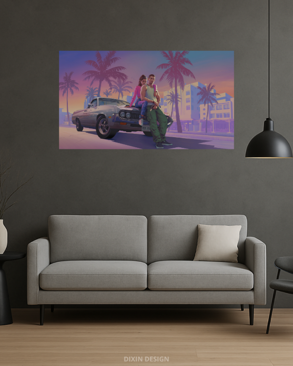 Producto - Cuadro Mural Grand Theft Auto Vl / GTA 6