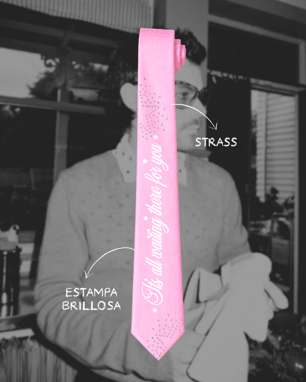 Producto - Corbata Carla s Song rosa RETIRO INMEDIATO