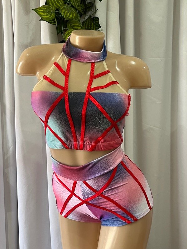 Producto - Traje a pedido multicolor batik