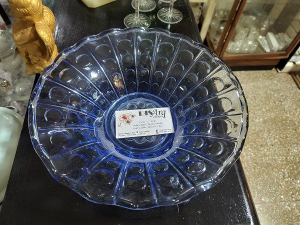 Producto - Centro vidrio azul