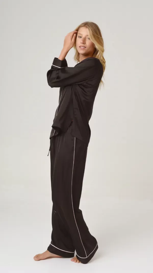 Producto - Pijama Camisero Sedita Negro