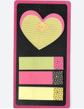 Producto - Anotador corazon tira 1+3