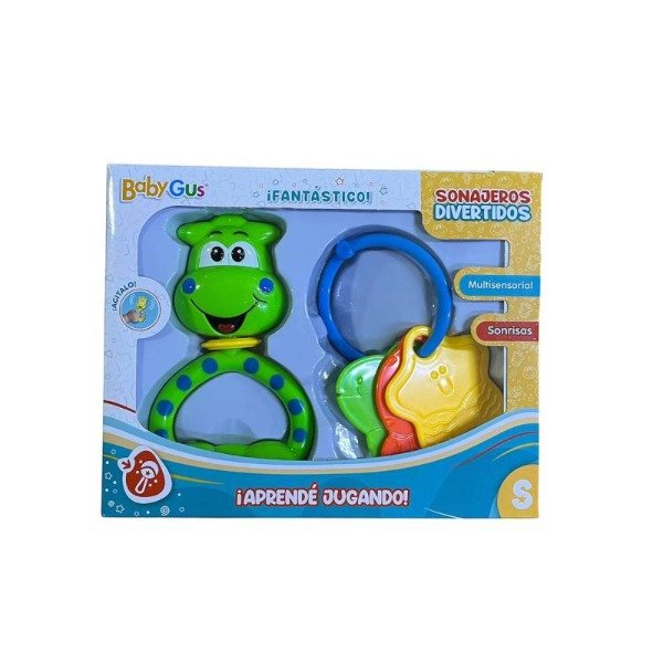 Producto - 51385 - Set de 2 sonajeros jirafa - 1