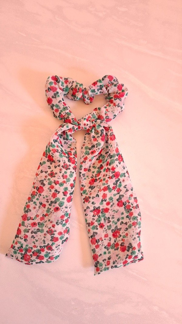 Producto - Lazo florcitas fucsia aqua