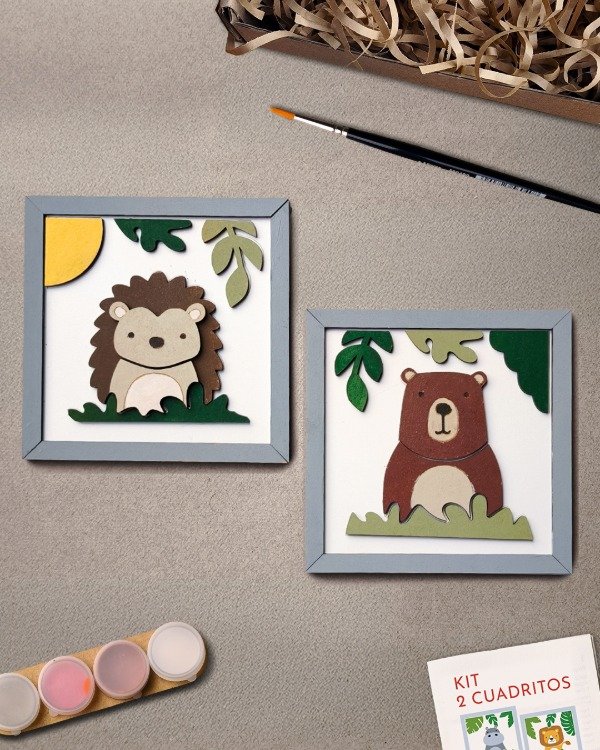 Producto - Kit 2 Cuadritos Bosque