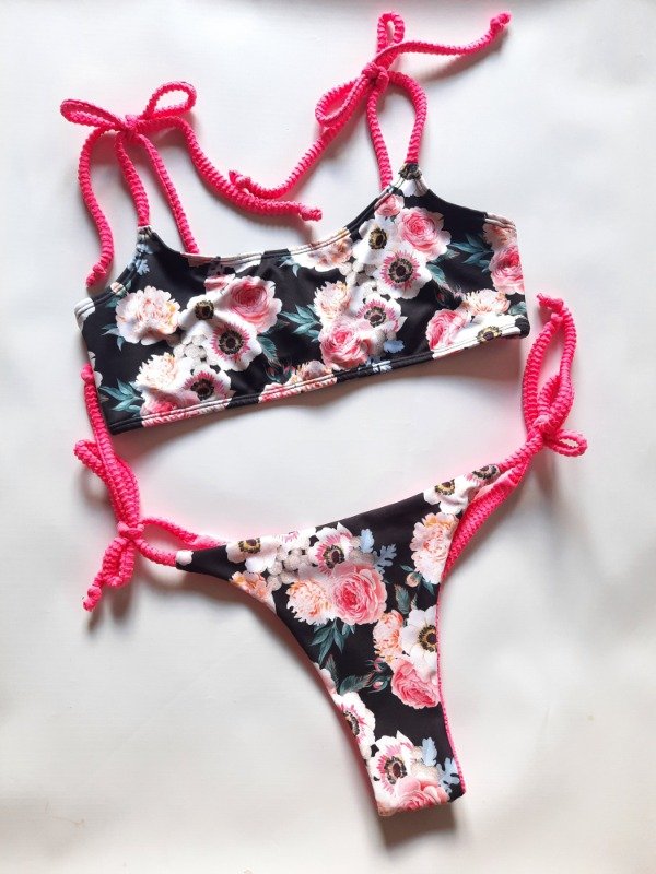 Producto - Bikini Flowers lazos T.100