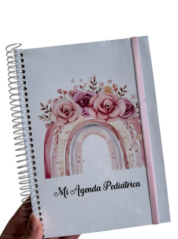 Producto - Agenda pediátrica arcoíris.