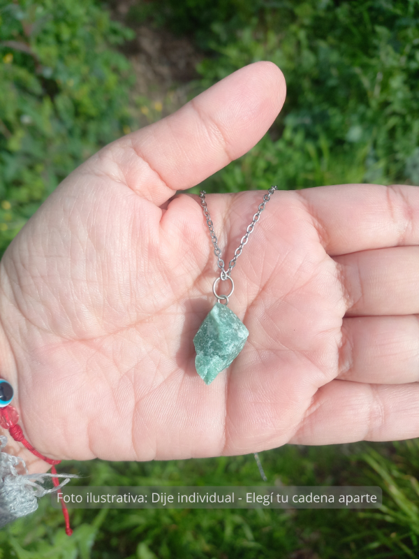 Producto - Dije Cuarzo Verde - Tesoro en Bruto