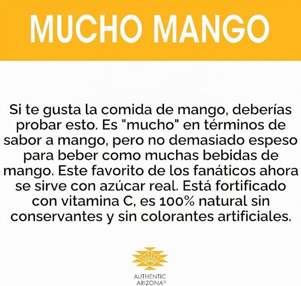 Producto - Jugo ARIZONA sabor mango - 3