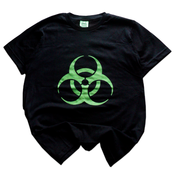 Producto - REMERA BIOHAZARD NEGRA Y VERDE TALLE M