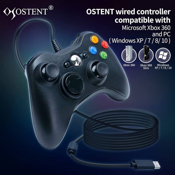 Producto - Xbox 360 Joystick con cable USB Black REPLICA - 4