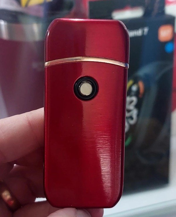 Producto - Encendedor Lighter Usb Recargable Boton Luminoso Catalitico