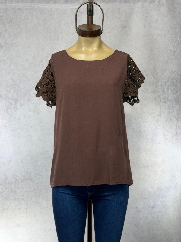 Producto - BLUSA TRIAL CHOCO LINO IMPORTADA - 0