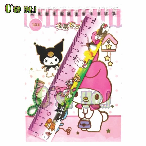 Producto - Libreta con Stickers Sanrio My Melody - Kuromi