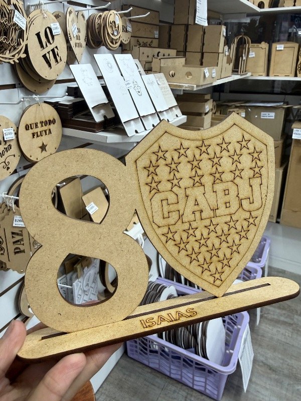 Producto - Escudo Boca con base