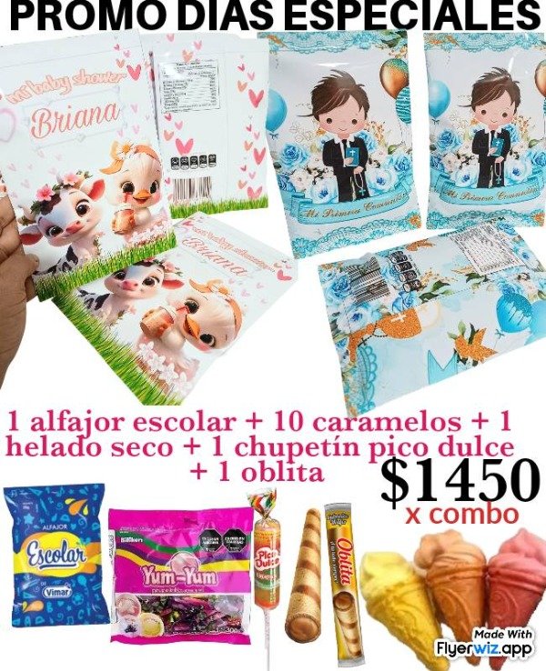 Producto - Promo comunión bautismo confirmación baby shower