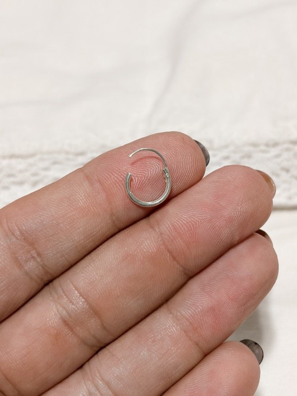 Producto - Argollita Analia Cierre Bisagra (Unidad)10mm - 0