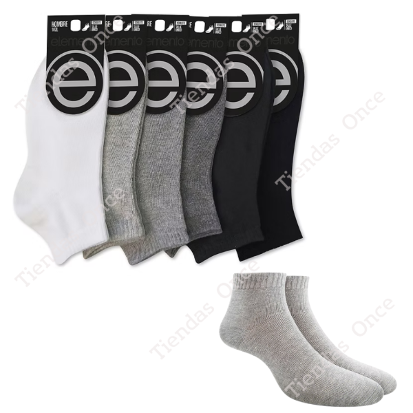 Producto - Soquetes caballero algodon ELEMENTO - Por docena