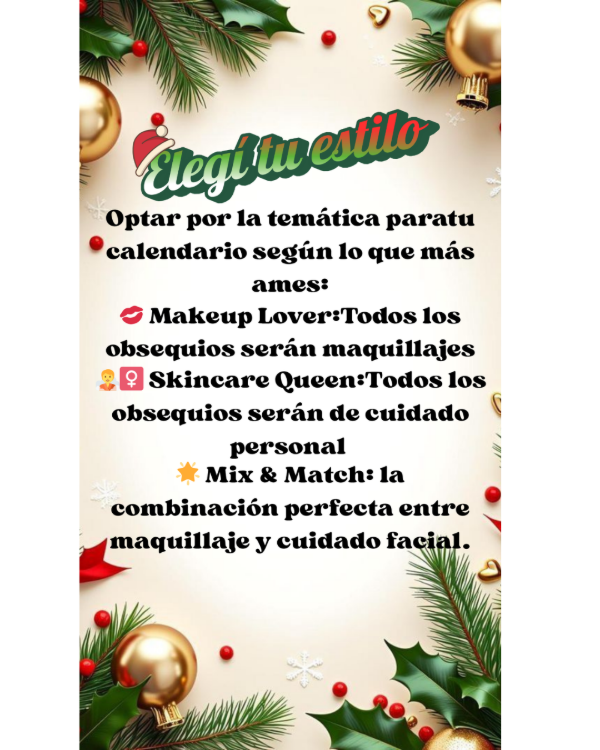 Producto - Calendario de adviento 5 días Classic - 2