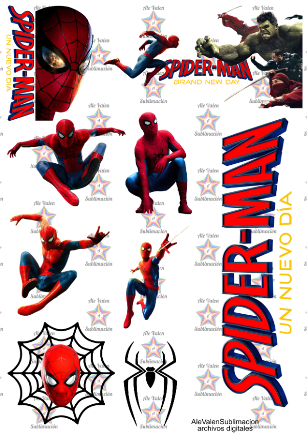 Producto - Stickers de la peliculas de spiderman un nuevo dia - 0