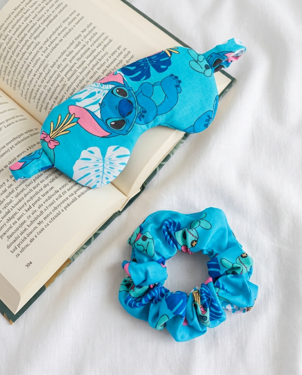 Producto - Conjunto antifaz + scrunchie - Stitch