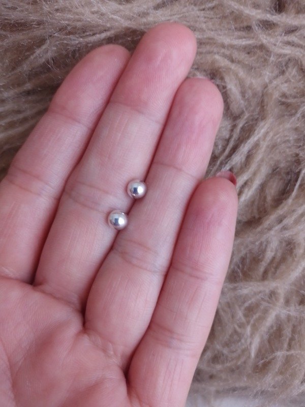 Producto - Aritos perlas medianas plata