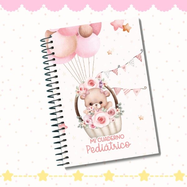 Producto - Cuaderno Pediátrico Bebé Imprimible Osita Cutie