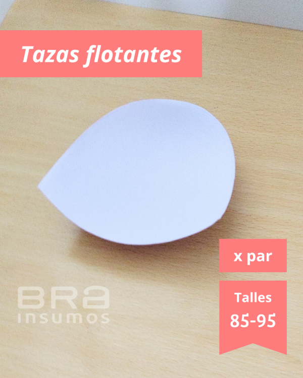 Producto - Taza Flotantes Blanco - Talles 85, 90, 95 (x Par)