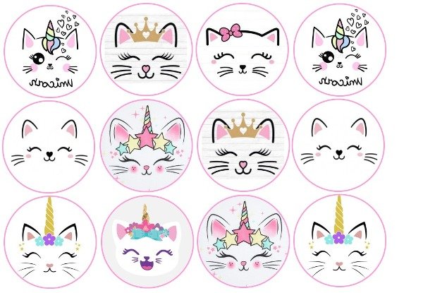 Producto - LAMINA GATITO UNICORNIO 2