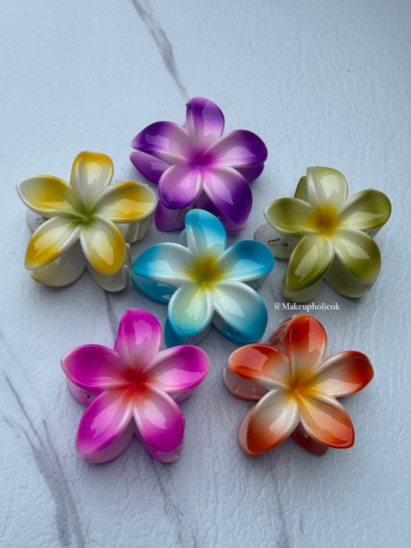 Producto - BROCHE PARA PELO - FLOR HAWAIANA - PACK DE 12 UNIDADES