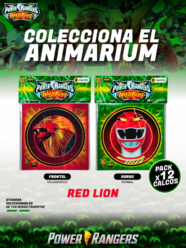 Producto - Stickers / Power Rangers Wild Force Pack x12 / 5 cm - 1