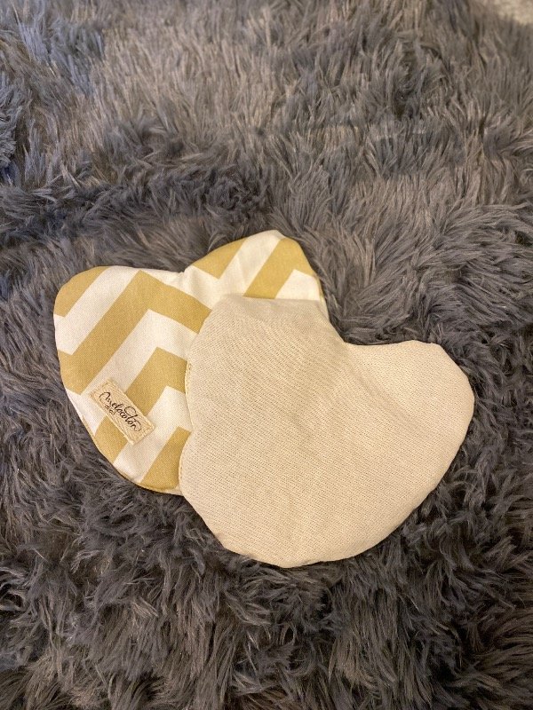 Producto - Almohadilla térmica corazón Chevron nude - 1