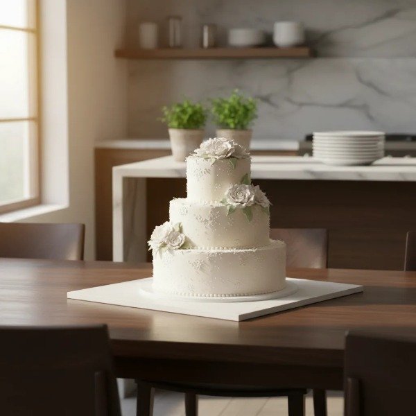 Producto - Base de torta 20 cm fibroplus blanco x 10 unidades