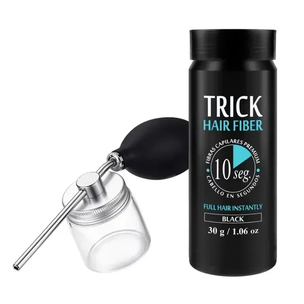 Combo Aplicador Profesional + Fibras Trick Hair Fiber 30 g - Resultados de alta precisión.
